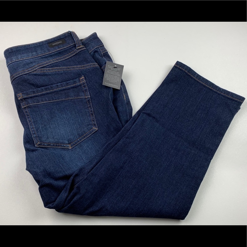 Liverpool Women’s 6 Petite Blue Flex Carpri Jeans